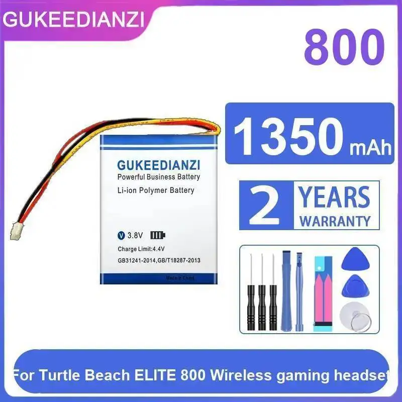 

Аккумулятор высокой емкости 1350 мАч для беспроводных игр Turtle Beach Elite 800