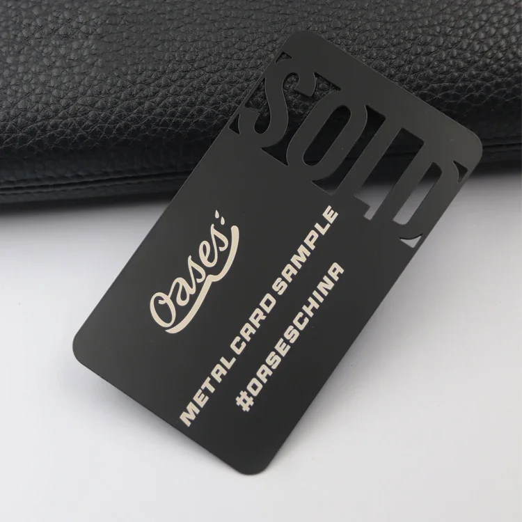 

Luxury Premium Personalized Nfc Business Card Metal Membership Card Matte Black Metal Business Cards With Laser Cutting
