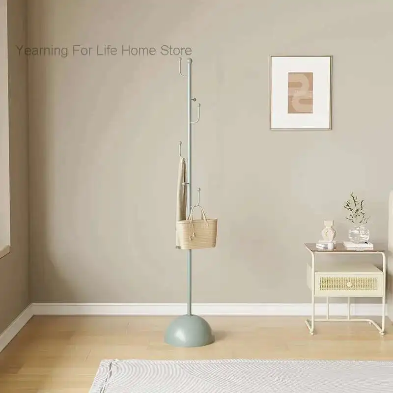 

Iron Cloakroom Lightweight Coat Rack Floor-standing Clothes Rack Storage Rack Home Bedroom Single Pole Vertical Bag Racks