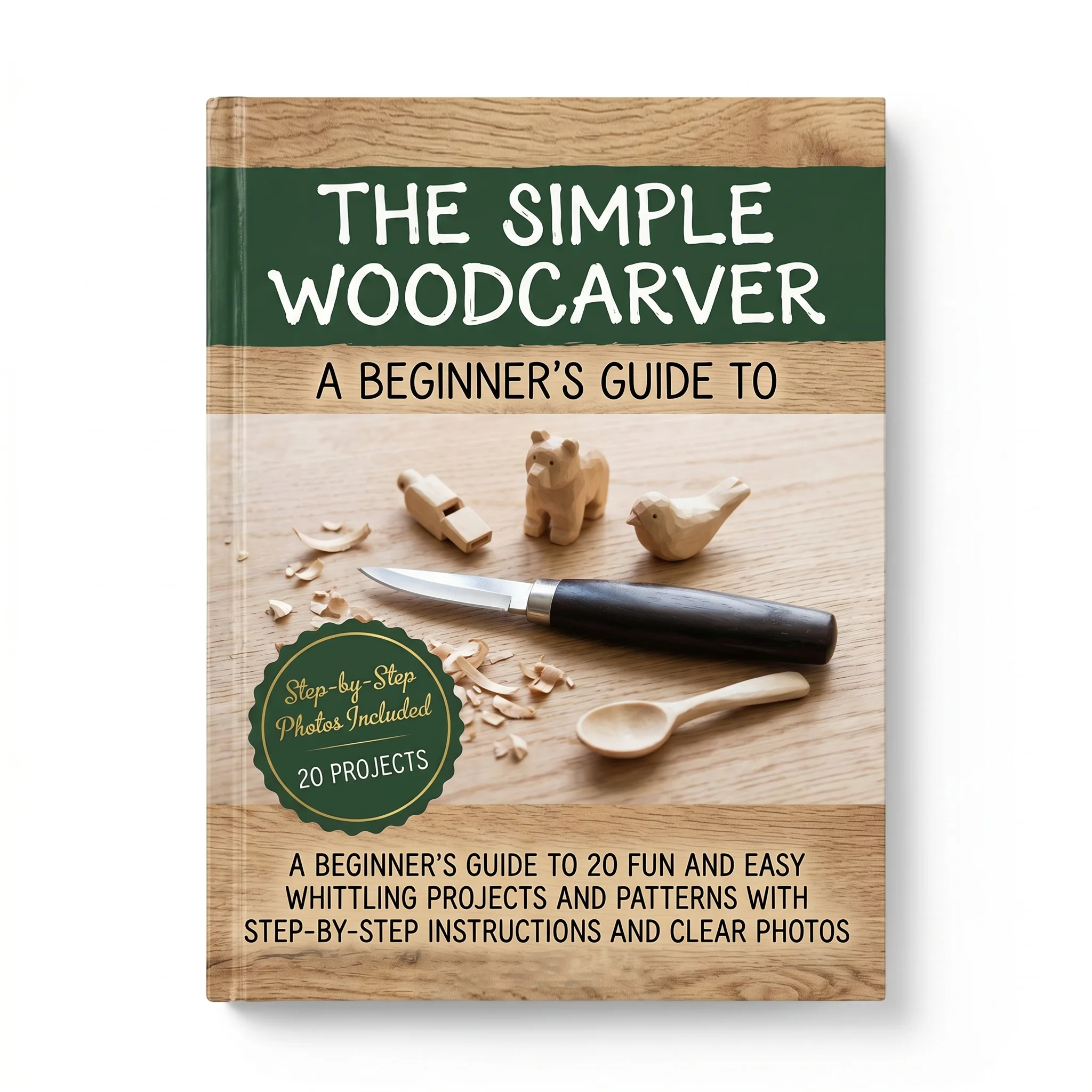 The Simple Woodcarver A Beginner's Guide to 20 Fun and Easy Whittling Projects and Patterns with StepbyStep Instructions and Cle