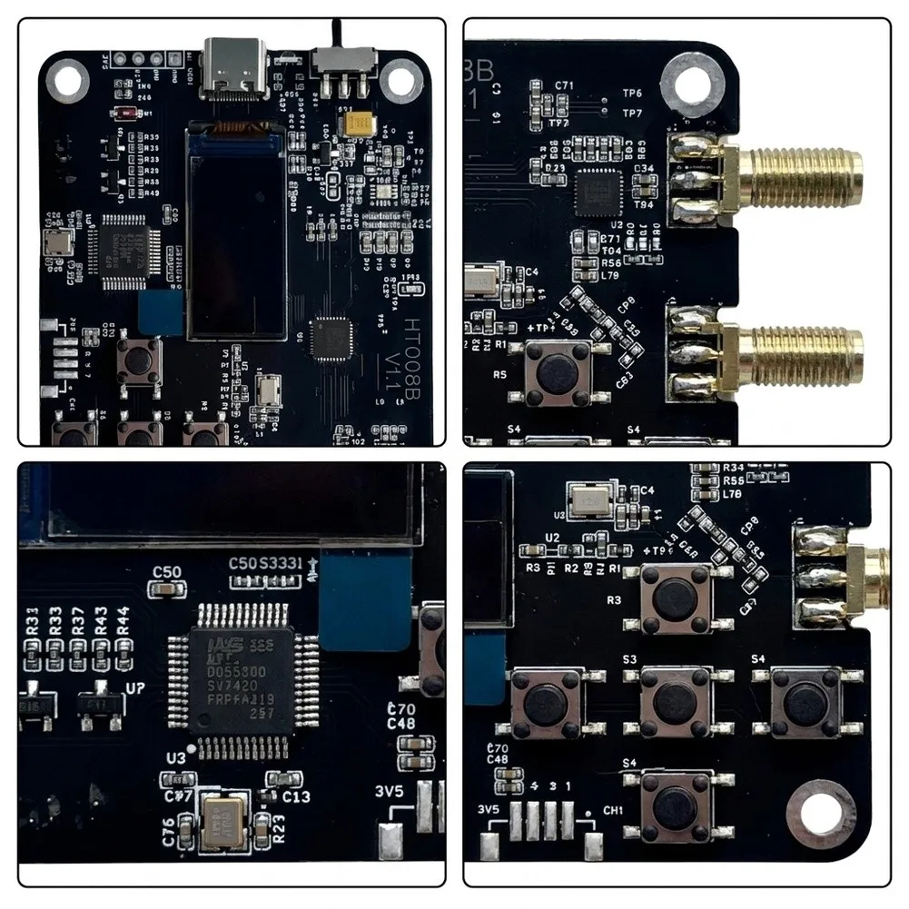 1Pc HT008B RF Signal Generator 50-6400MHz With Serial Port Control For MAX2871 MAX2870 Module Frequency Sweep Test Tool