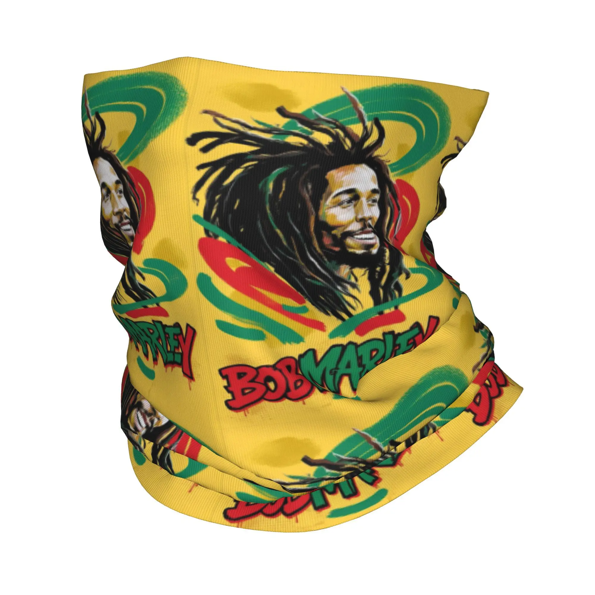 

Бандана Боба Марли Регги, гетры с принтом, шарф для лица, теплый велосипедный шарф для верховой езды, унисекс, для взрослых, зима