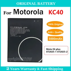 100% Original 3000mAh KC40 Battery For Motorola Moto E6s E6 Plus XT2025-1 XT2025-2 Replacement Batteries Rechargeable Battery