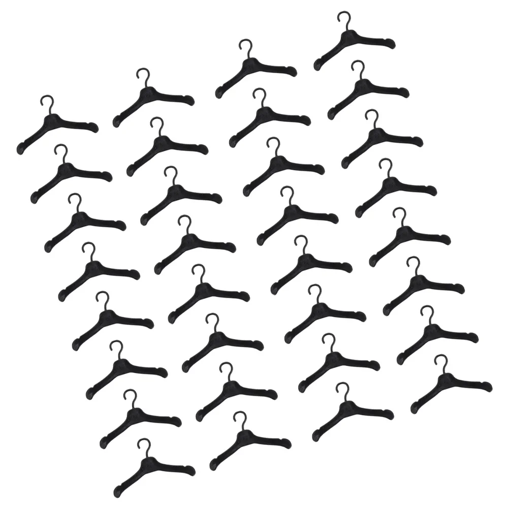 

100 шт. миниатюрные вешалки для платьев, органайзеры для кукольного домика, портативные безопасные для детей, подарок, миниатюрные вешалки для одежды