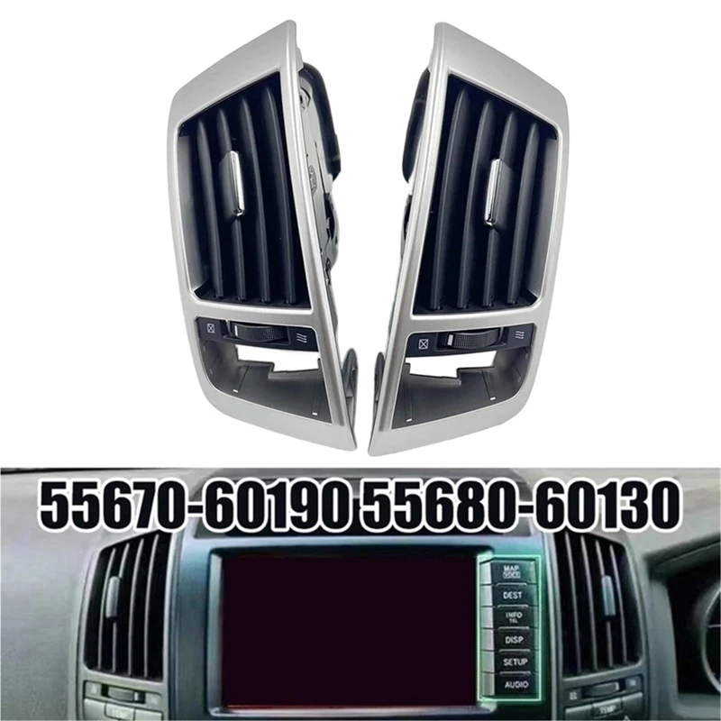 Super Sale For Toyota Land Cruiser 200 LC200 2008-2015 A/C Air Conditioning Outlet Grill Outlets 55670-60190 55680-60130