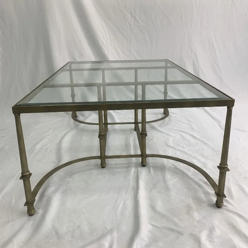 American light luxury retro forged wrought iron creative coffee table/soft decoration design/villa/hotel designer coffee table