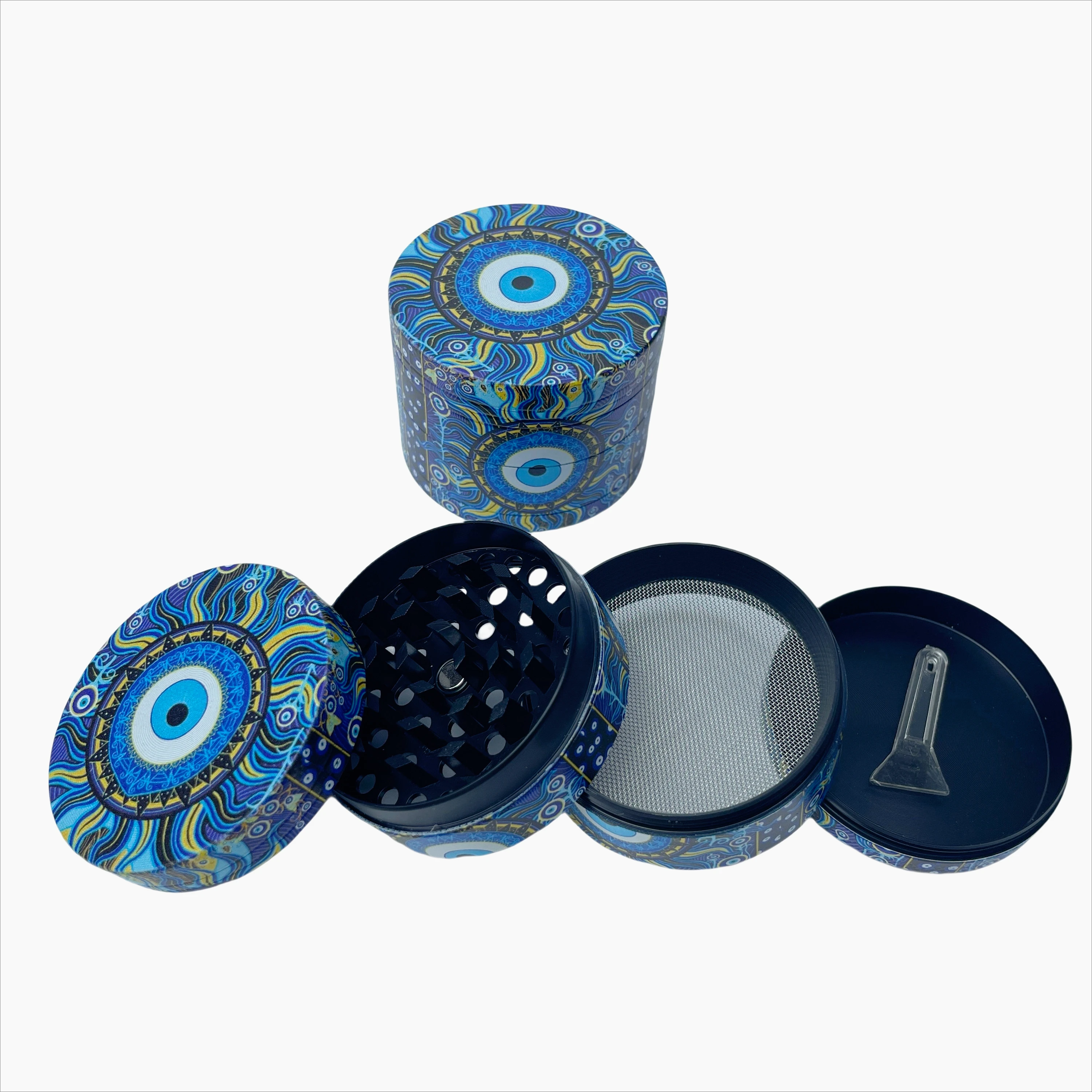 Evil Eye Metal Herb Grinder 2inch/50mm