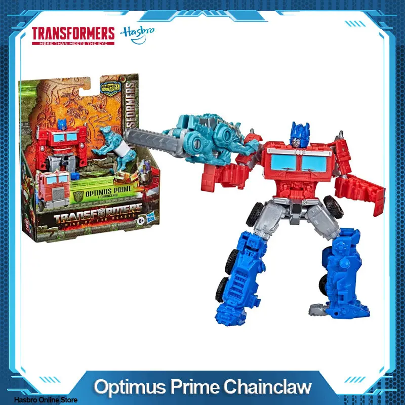 

Hasbro Transformers 7 Rise of the Beasts Weaponizer Optimus Prime Chainclaw Transformation 15 Series F4612