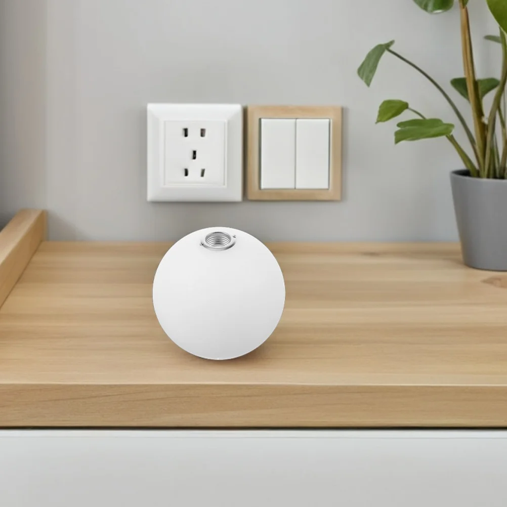 

Globe Lampshade G9 Metal Screw Milky White Shatterproof Plastic Living Room Decorative Pendant Light Cover Replacement