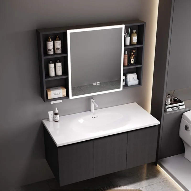 Unique European Bathroom Cabinet Dressers Perfume Storage Mirror Professional Cupboard Universal Gabinete Postmodern Furniture view 3