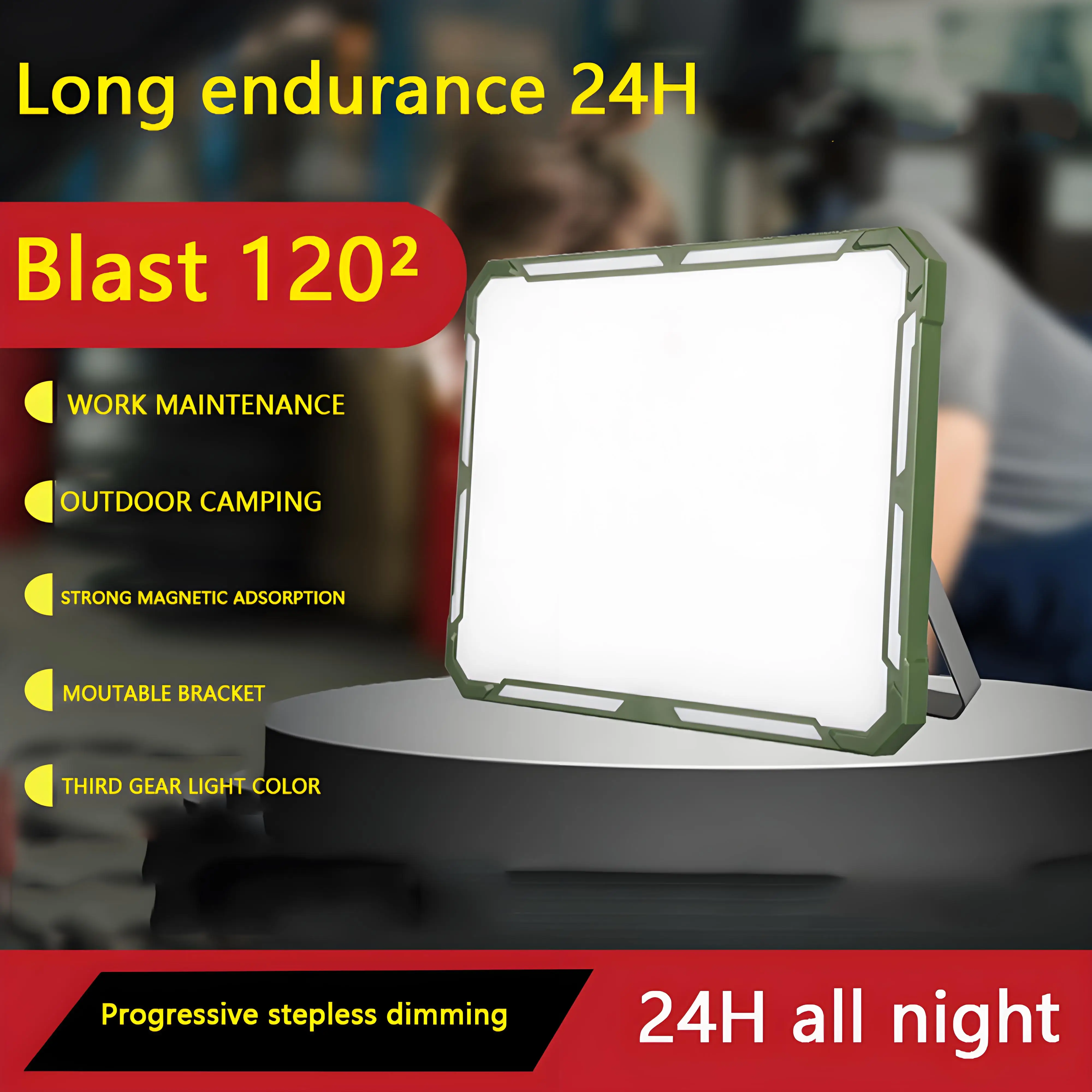 

Rechargeable LED Camping Tent Light - High Power Waterproof Portable Hanging Flashlight, Outdoor Emergency Lighting for
