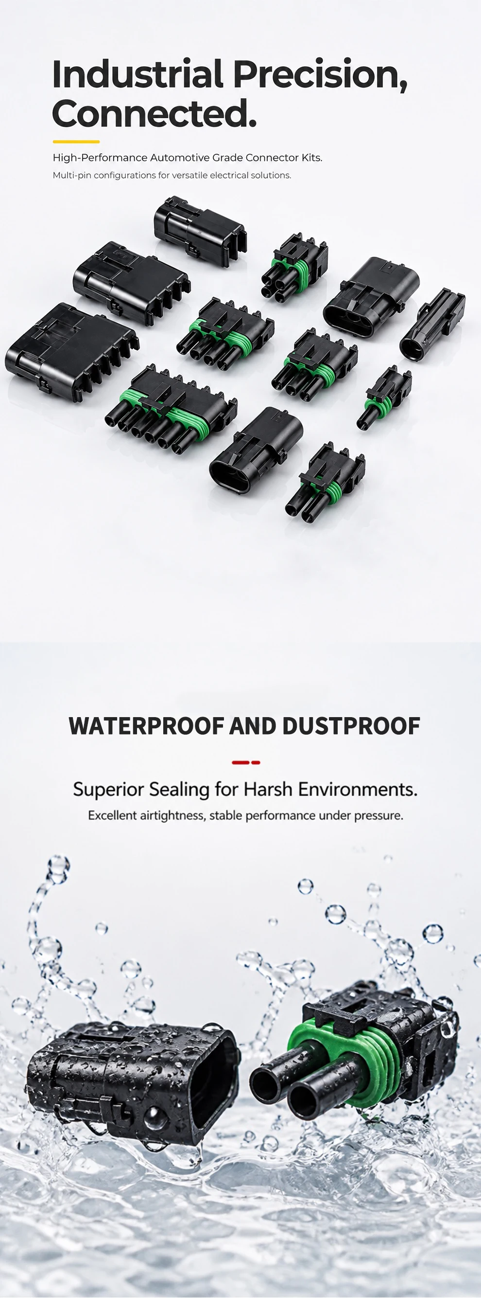 6 Pin 2.5mm GM Automotive Weather Pack Waterproof Connector Male Female Plug Socket DJ3061Y-2.5-11/21 For GM T&I Online Store