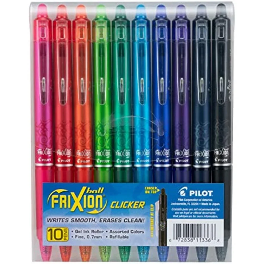 

Refillable & Retractable Gel Ink Pens & FriXion Clicker Erasable, Refillable & Retractable Gel Ink Pens,Assorted Color Inks