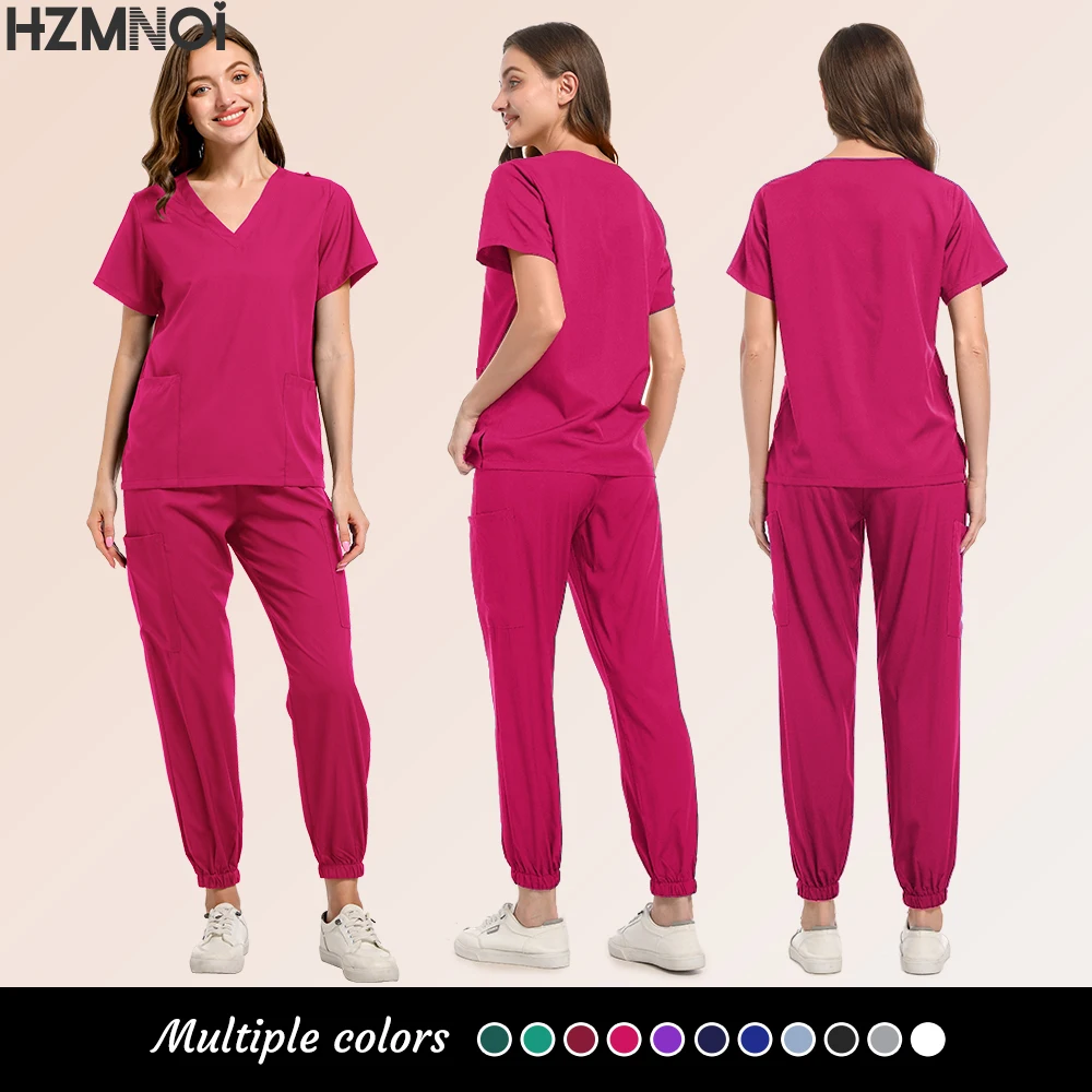 متعدد الألوان غرفة العمليات الدعك مجموعة معاطف للأطباء والممرضات السراويل العليا مختبر عمال ثوب جراحي الطبية التمريض موحدة وزرة السريرية