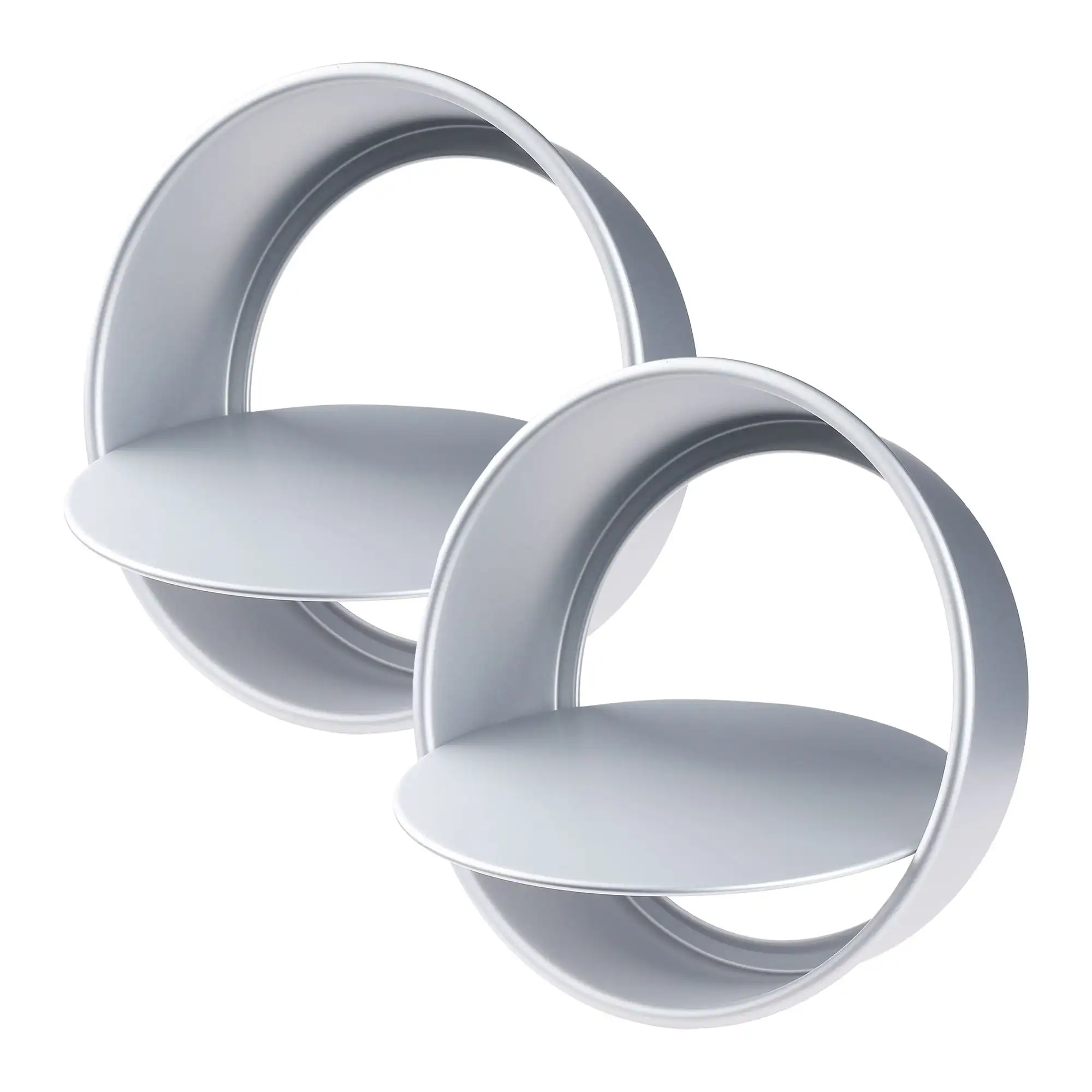 

2 Pcs Baking Sheet Thick Pans Silver 10.7*9.4*3.3in