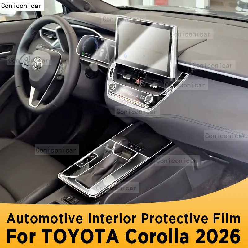 

For TOYOTA COROLLA 2026 Panel Navigation Automotive Interior Screen TPU Protective Film Cover Anti-Scratch Sticker