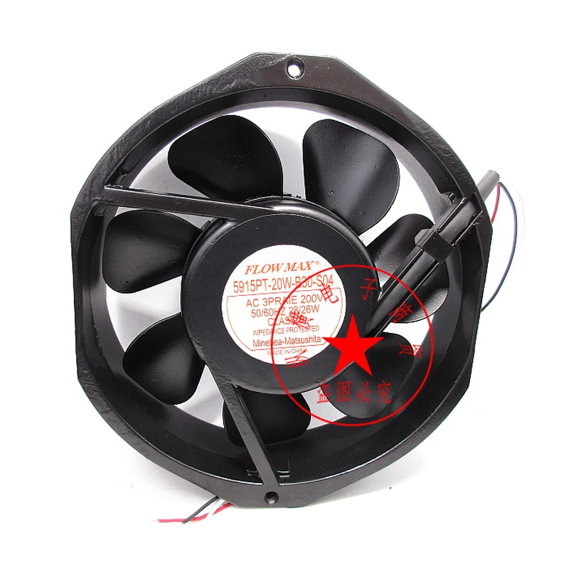 

1PC NMB-MAT 5915PT-20W-B30-S04 DC 200V 26W 172x150x38mm 3Wire Cooling Fan