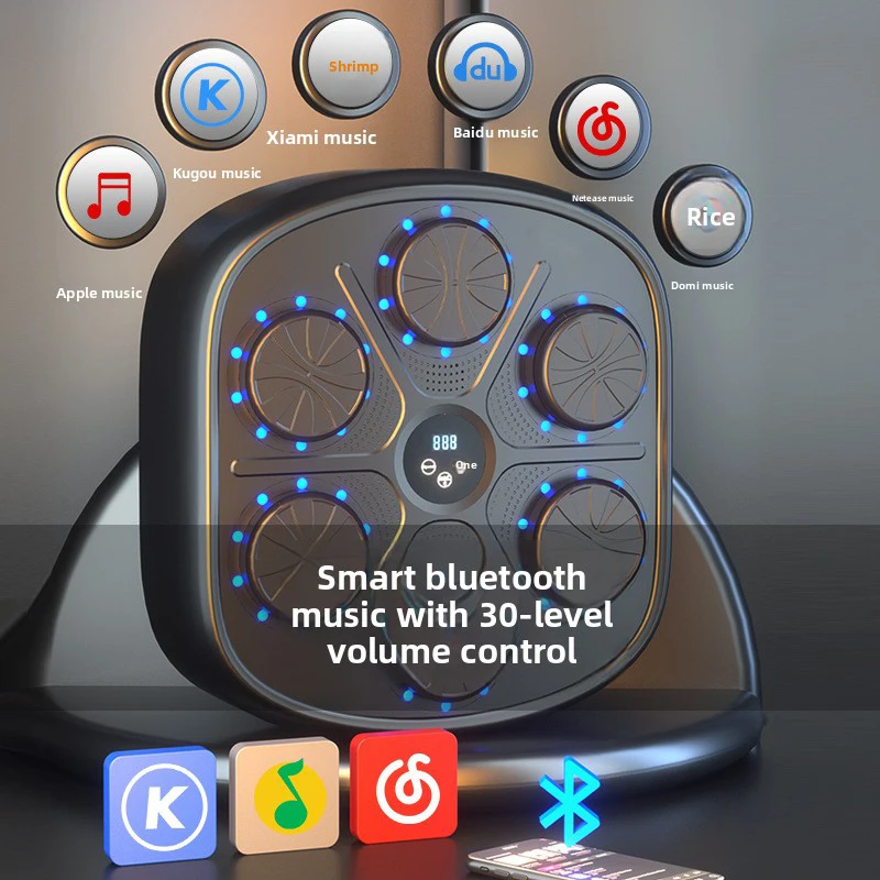 Wireless Target Training Electronic Strength Testing Fitness Smart Professional Wall Mounted One Punch Music Boxing Machine