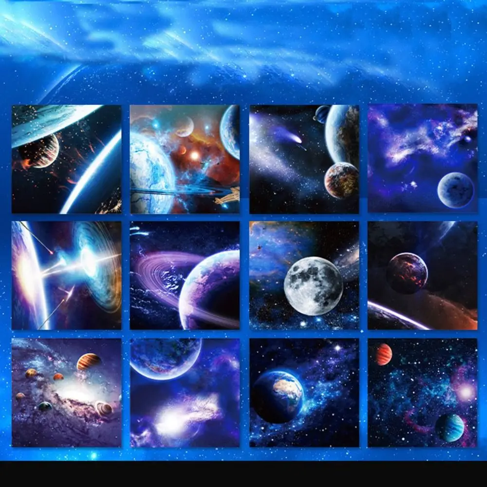 

Square DIY Double Sides Sakura Starry Pattern Creativity Exercise Origami Paper Folding Paper Art Material Craft paper