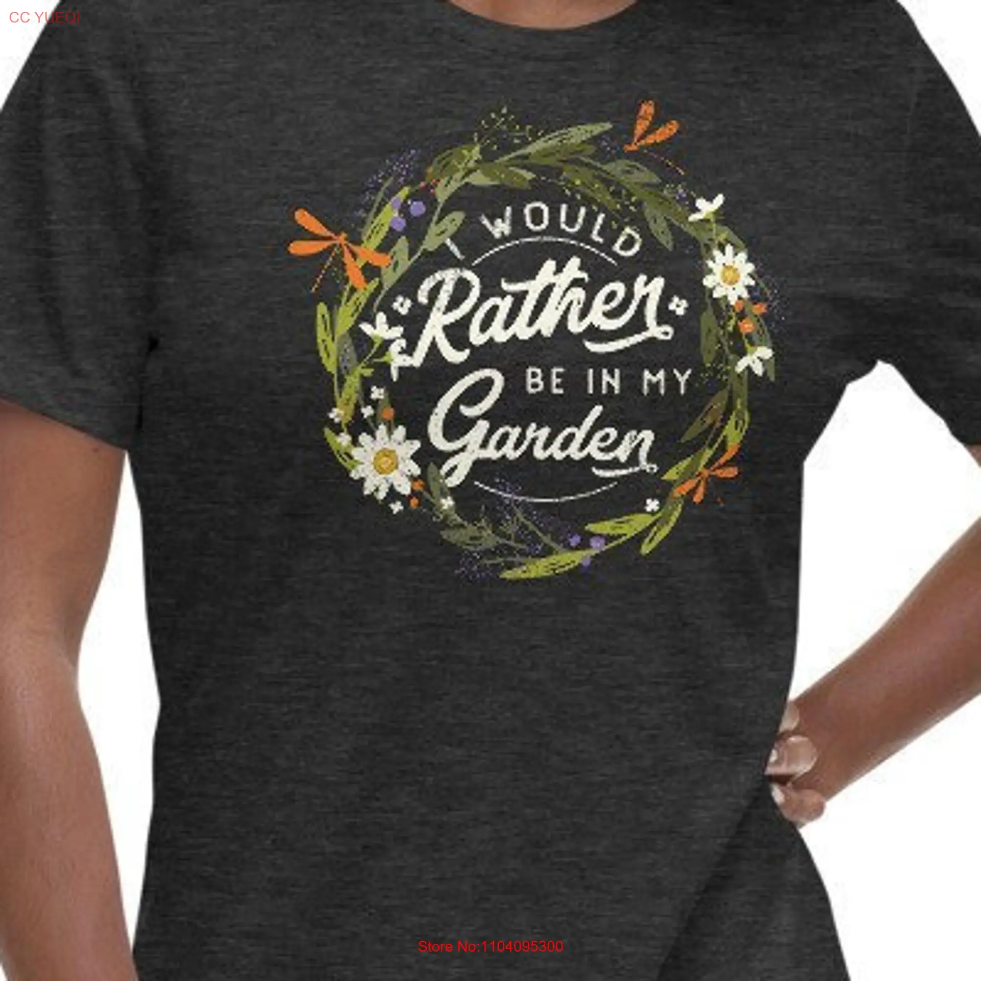 Women's Garden Relaxed T Shirt for Gardener tee flowers galore mom grandma long or short sleeves