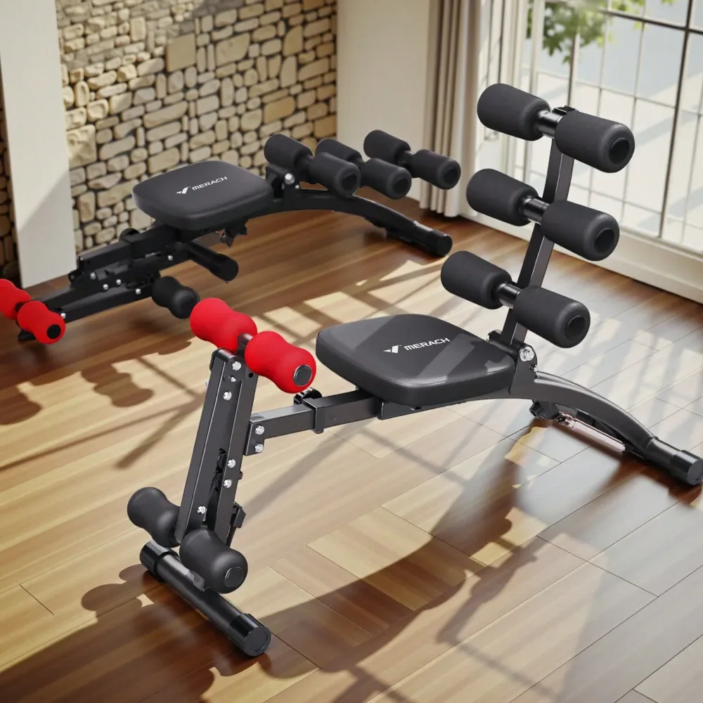 

Ab Machine, MultiFunctional Adjustable Ab Trainer Exercise Equipment, Ab Workout Bench For Home Gym Fitness, SitUp Machine For A