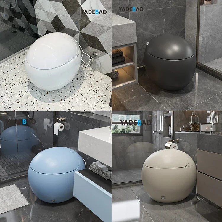 

l Fashion Toilet & accessories Color Automatic Egg WC Commode Intelligent Toilet Bowl Ceramic Bathroom Smart Toilet