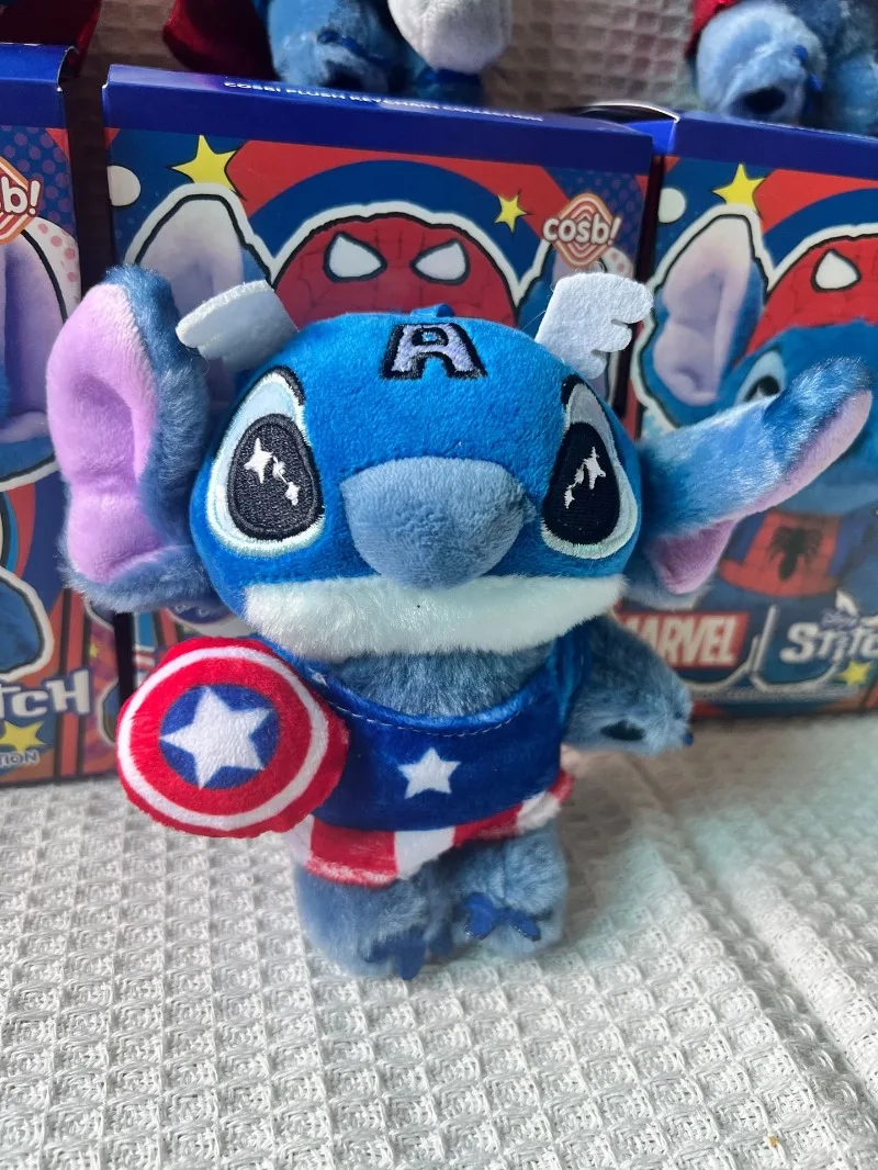 2025 Hot Toy Stitch Cosbi Pluszowy Brelok Kolekcjonerski Blind Box Thor Iron Man Spider-Man Figurki Zabawki Prezent Niespodzianka dla Dzieci na Boże Narodzenie