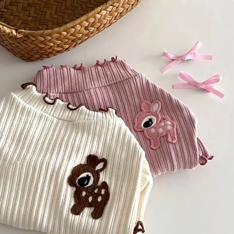

Fawn Embroidery Dog Clothes Summer Thin Teddy Vest Maltese Two Leg Clothes Small Dog Soft Bottom Shirt Pet T-Shirt