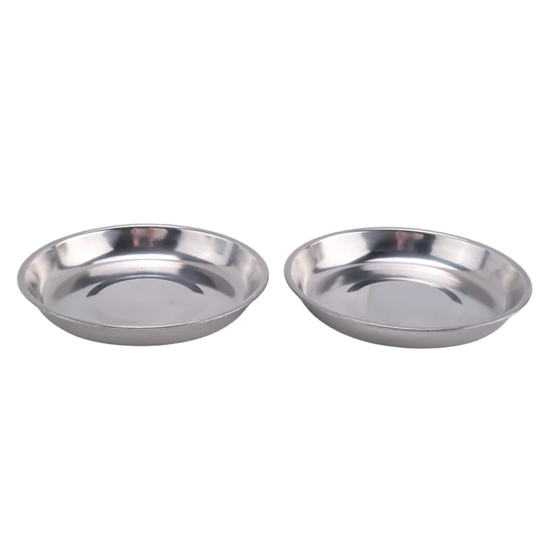 

B06C-Camping Cookware Set Silver Stainless Steel Portable Outdoor Tableware Set Foldable And Stackable Pot Set