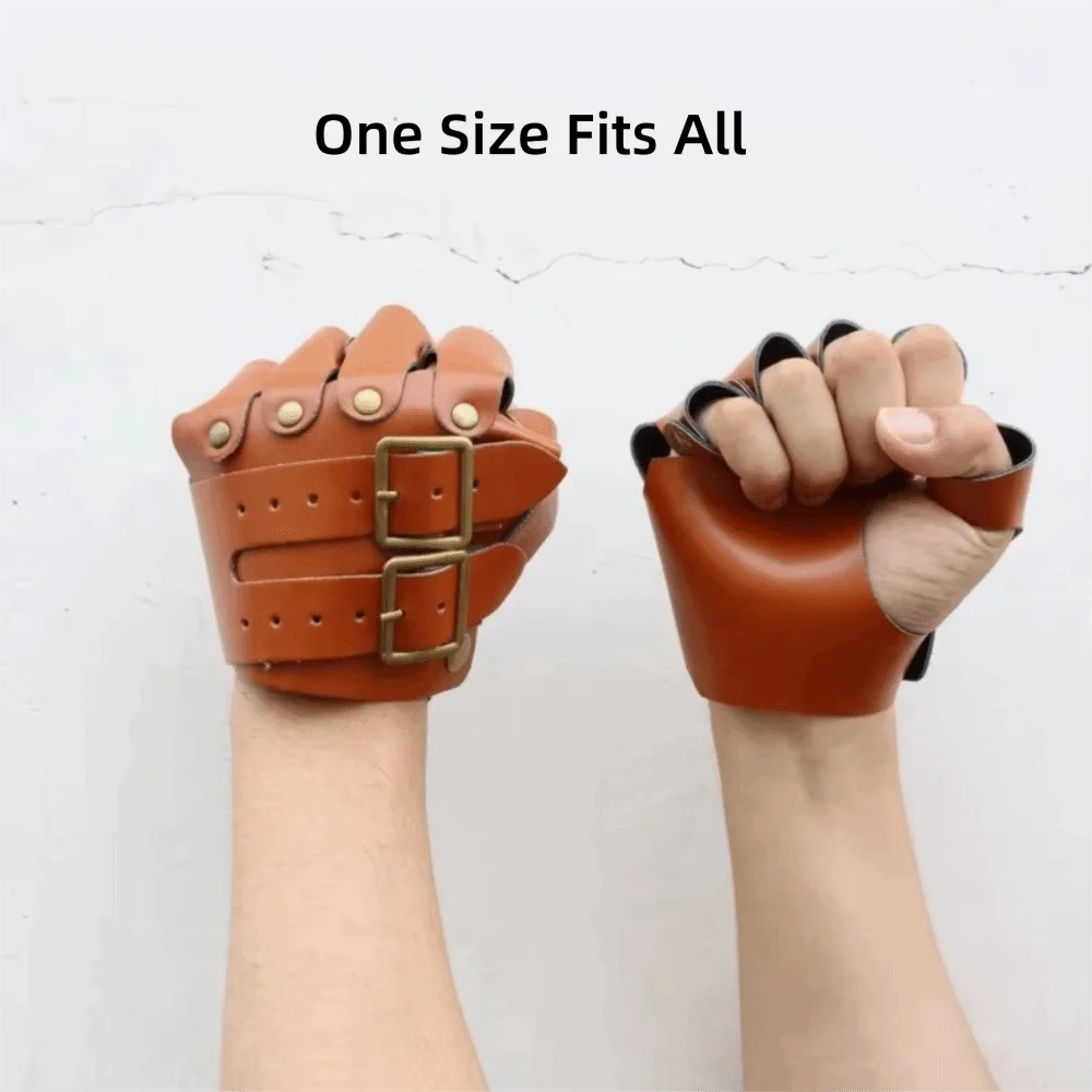 PU Leather Faux Leather Gloves Medieval Style Pirate Theme Steampunk Gloves Wristband Design Cosplay Gloves Cosplay Events