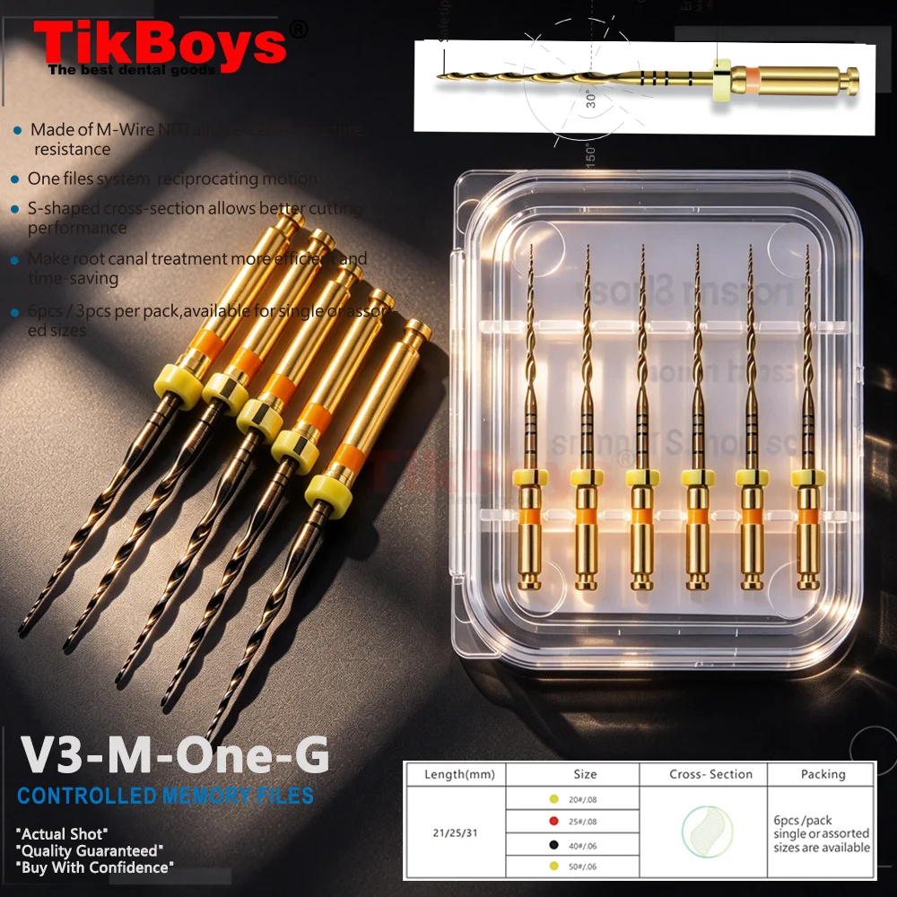 Dental Only One Files Dental Reciprocating Blue Endodontic Files R25 Heat Activated Reciprocation Rotary Files Dentistry Tools