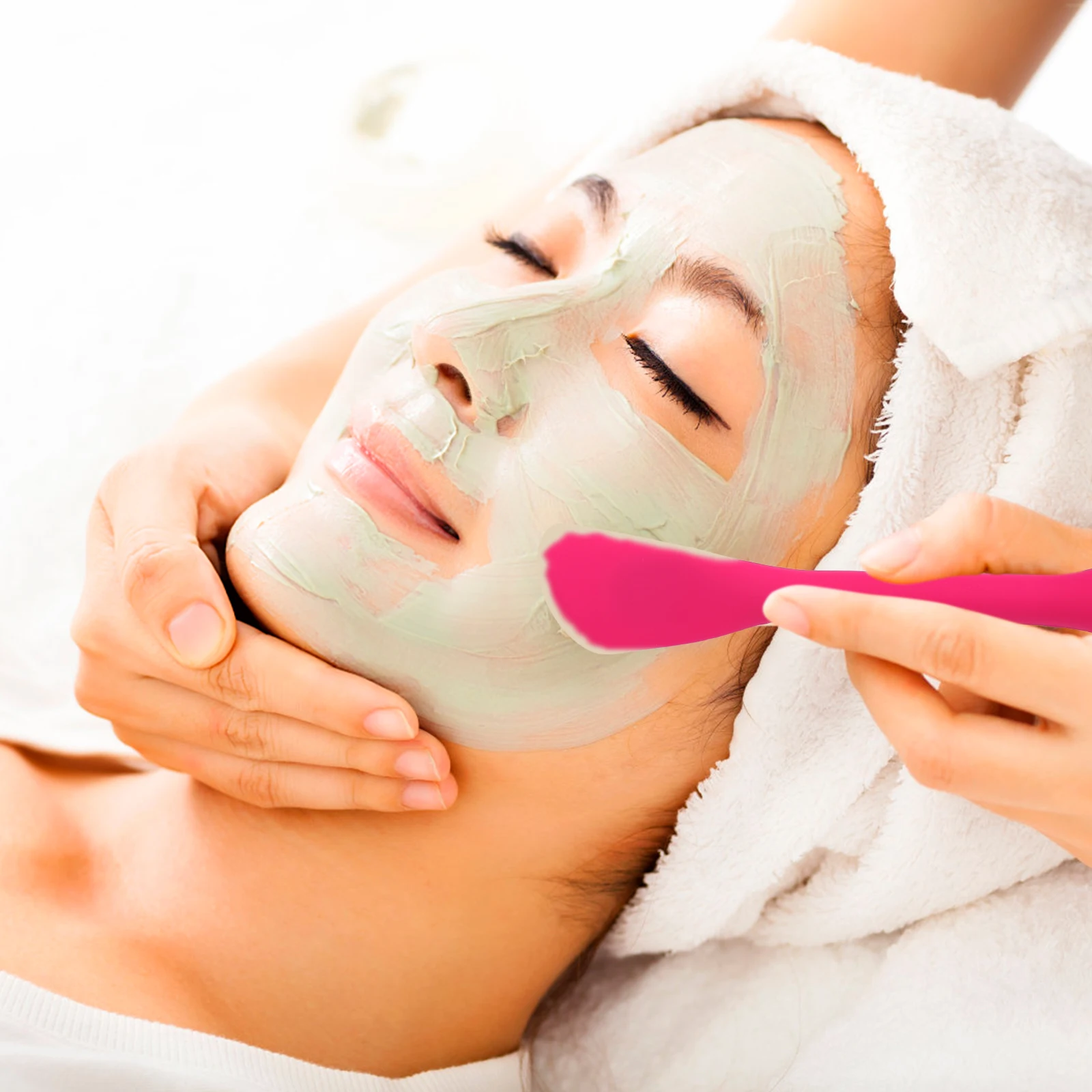 2 قطعة فرشاة تنظيف الوجه سيليكون مقبض عدم الانزلاق للبشرة الحساسة المحمولة قناع ذاتي الصنع اثارة عصا قناع تنظيف الوجه