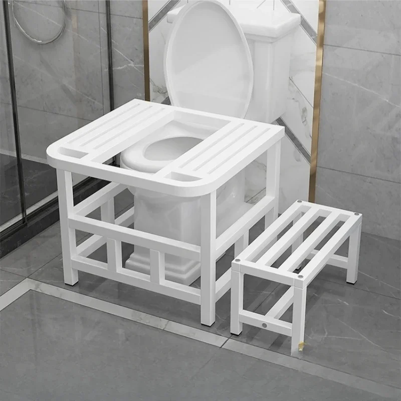 Bathroom footstool, toilet seat changed to squat pit frame, squat toilet stool, toilet seat changed to squat toilet, foot steppi