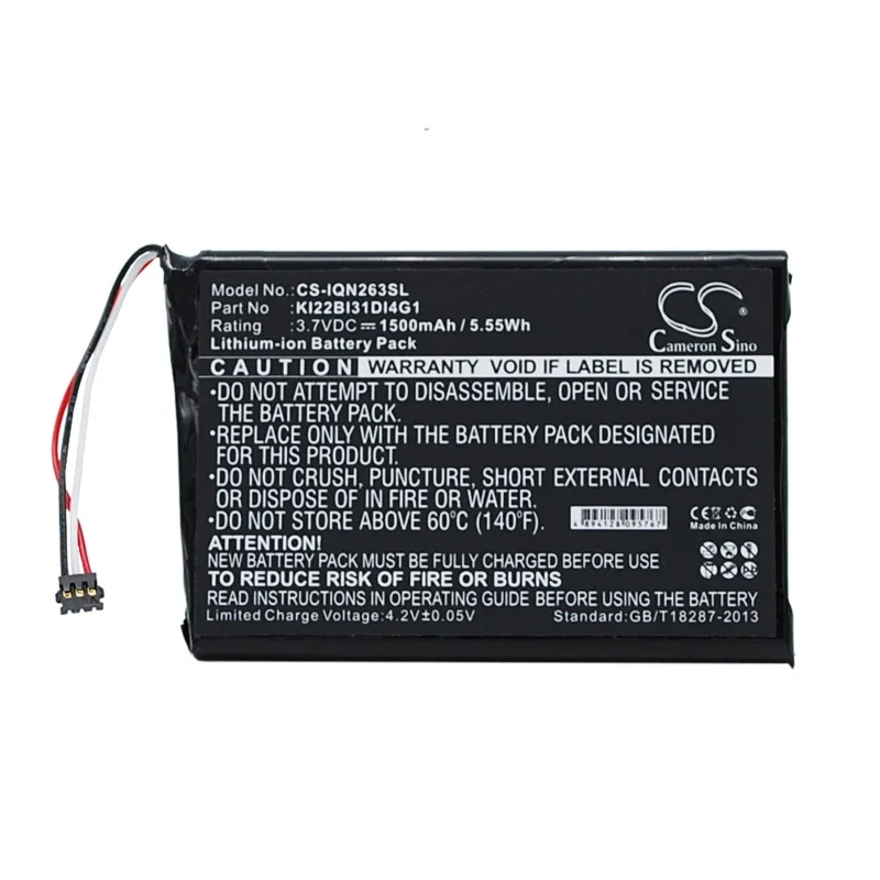 1500mAh Battery for Garmin 2689LMT 6-inch, Nuvi 2639LMT 6-inch, 010-01188-02