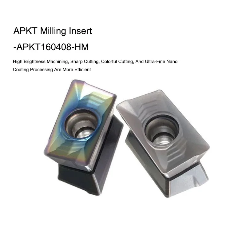 SHAZAM CNC Turning Tool 10PCS APKT160408-HM Carbide Milling Insert For Processing Of Stainless Hardened Steel