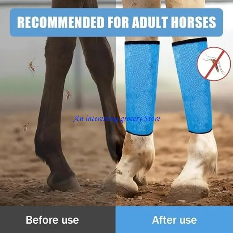 652D 4 قطع واقيات ساق الحصان القابلة للتنفس، غطاء طارد البعوض، متين