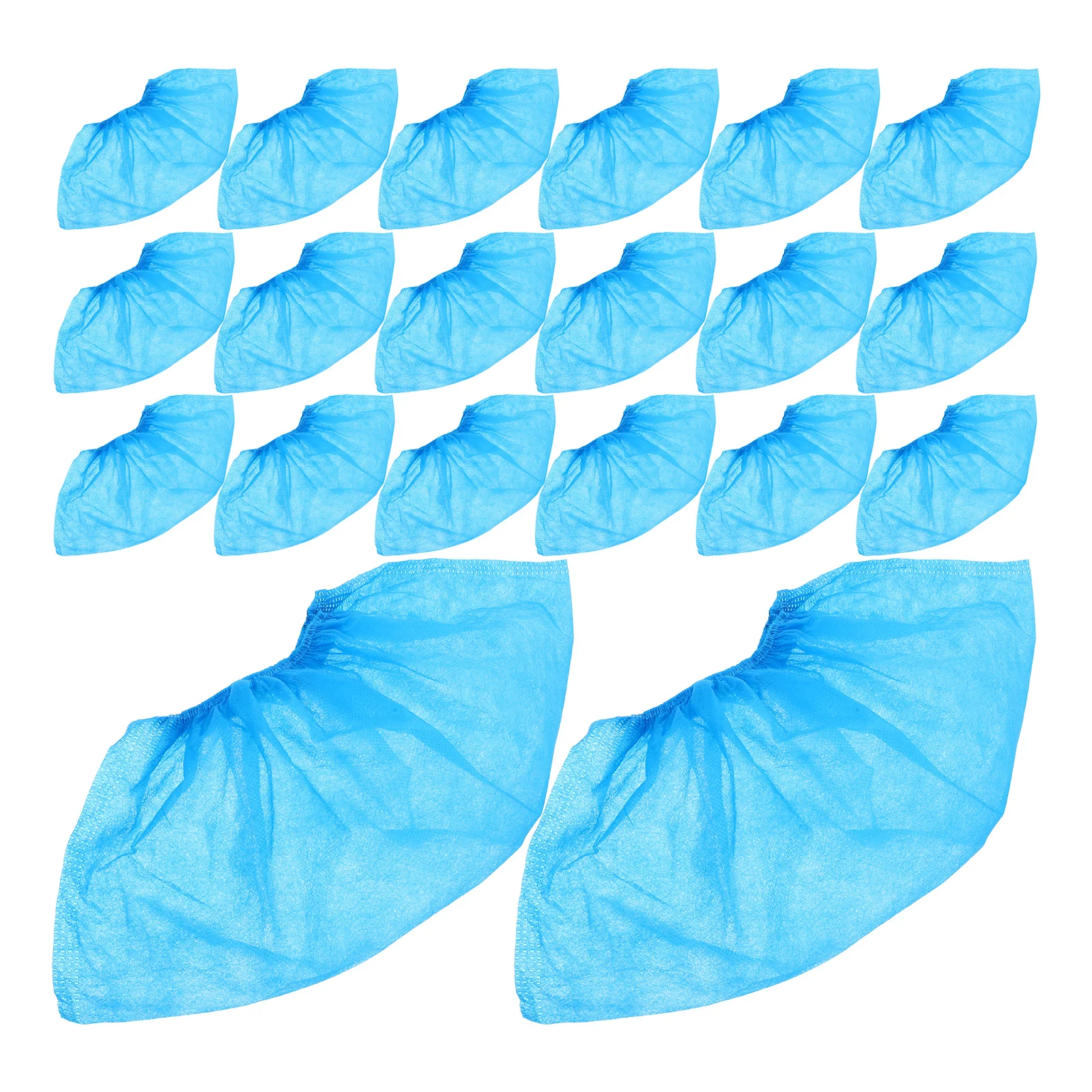 100 Pcs Thickened Shoe Cover for Shoes in House Protector Foot Covers Non-woven Fabric Boot Disposable