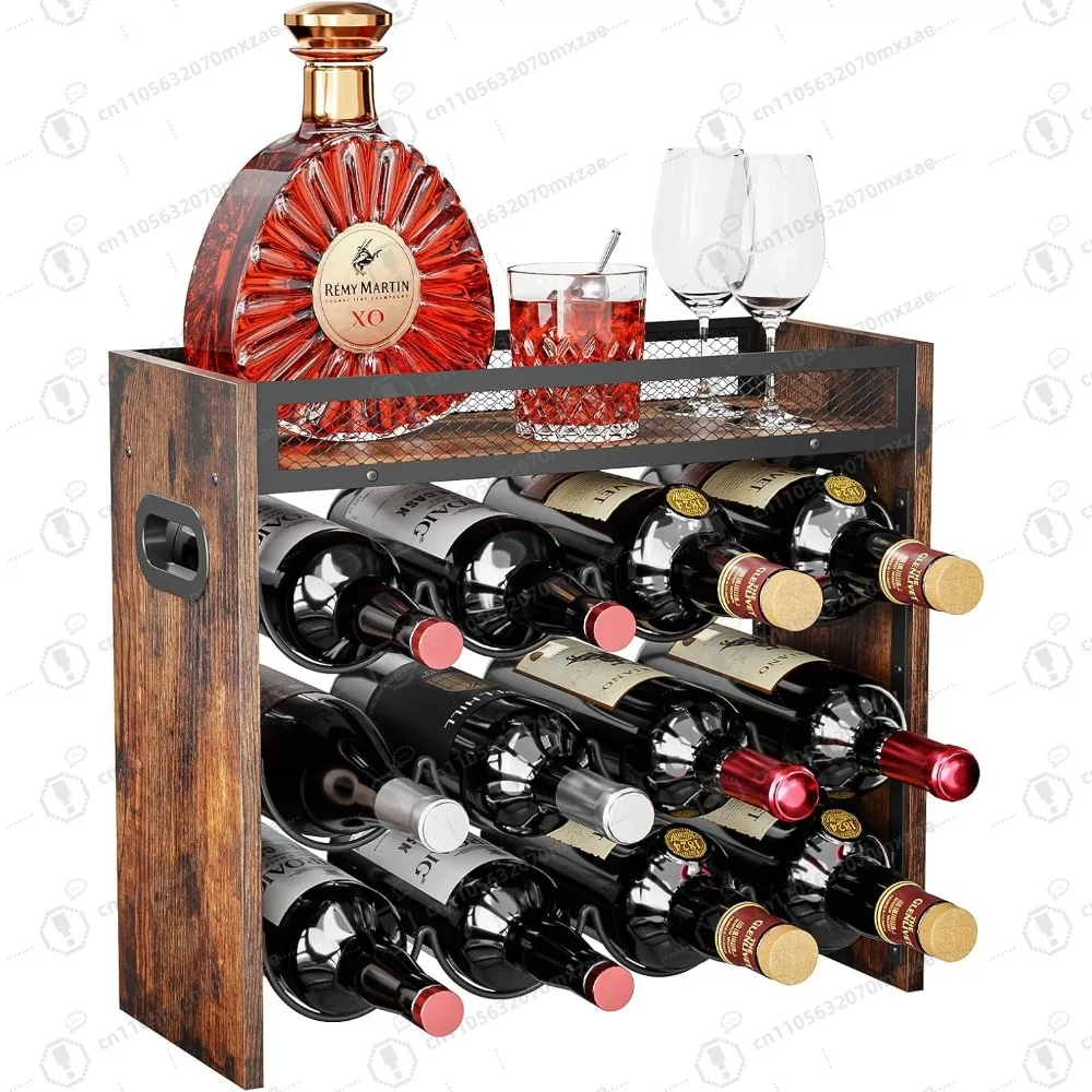

3-Tier Wine Rack, can Hold 12 Bottles.Suitable for Home Kitchens, Restaurants, Food Pantries, cabinets, and Bars.