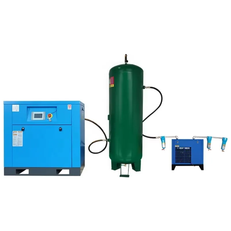Screw air compressor, high-pressure air compressor, variable frequency large industrial-grade screw compressor with 7.5/15/22kW