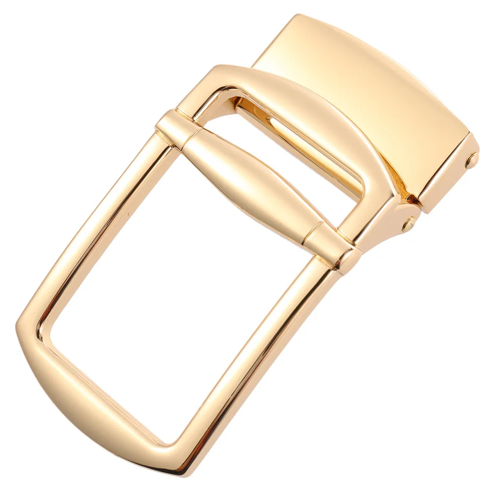 Hebilla de aleación clásica hueca para hombre, accesorios informales para cinturón de negocios, hebilla de moda ovalada de 3,5 cm