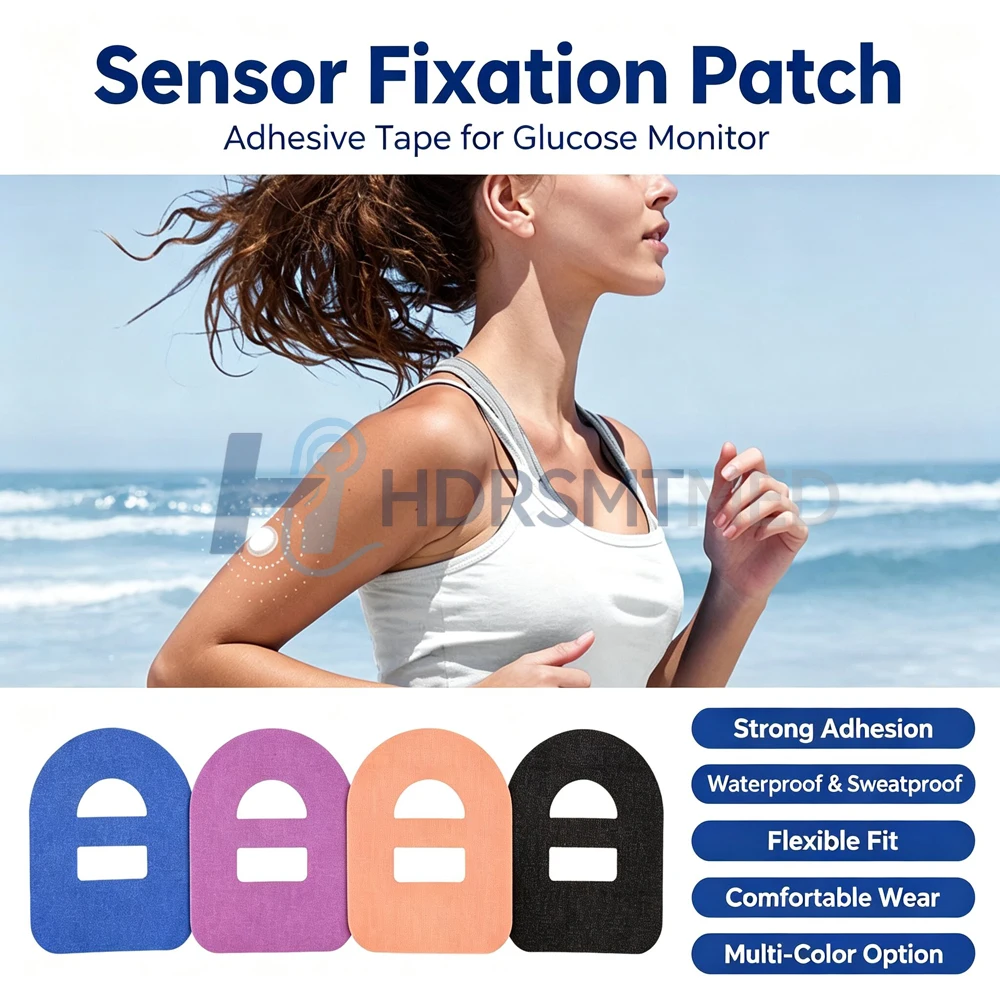 10-100Pcs Waterproof Adhesive Patches CGM Sensor Patch Glucose Meter Sensor Fixing Sticker Long Lasting Blood Glucose Monitoring