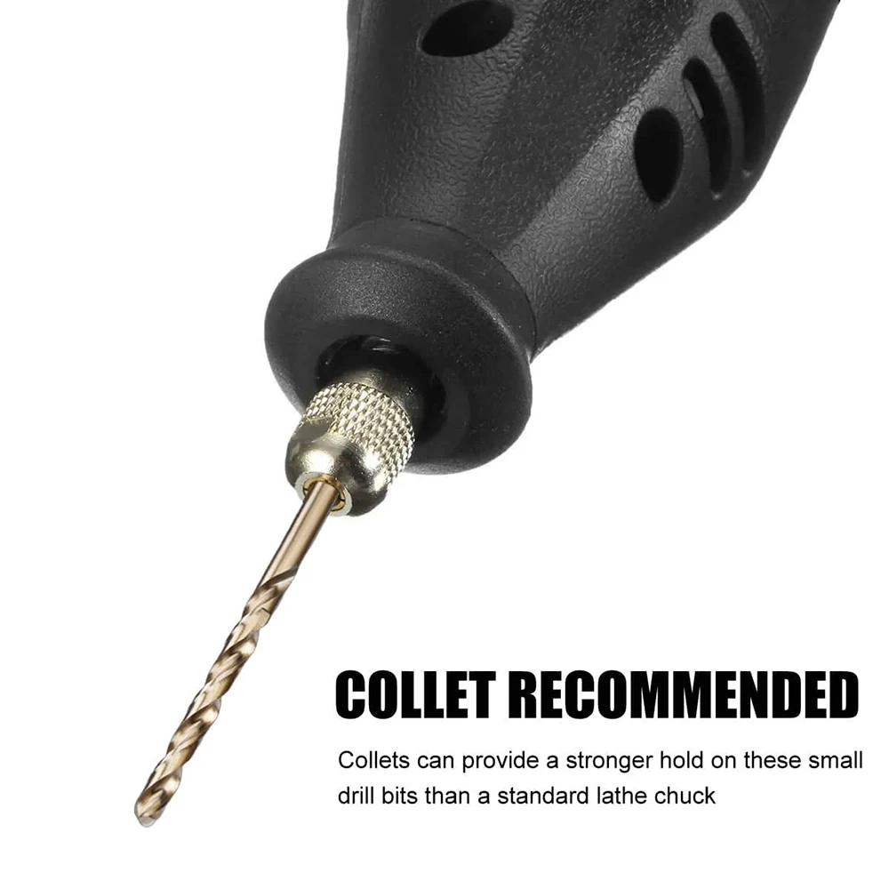 SMARLAN 50pcs Titanium Coated Drill Bit HSS Mini Extractor Drill Bit 1/1.5/2/2.5/3mm For Metal Wood Aluminum Drilling Tools Set