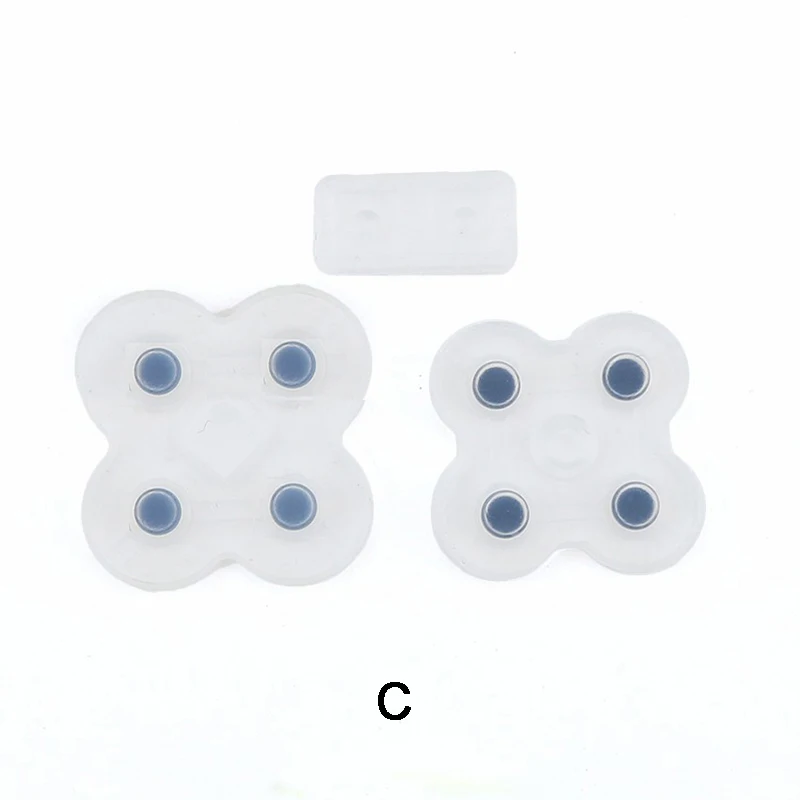 YuXi-Silicone Condutora Adhesive Botões para NDSL, controlador de substituição, Rubber Pad, Key Pads, Mat, condutora, 1Set