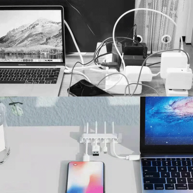 Self-Adhesive Wire Organizer Wire Management Wire Harness Clip Home Office PC Power Supply USB Routing Desktop Wire Organizer