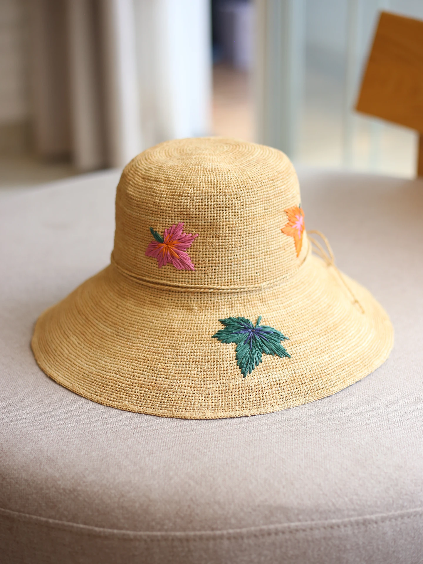 handmade-crochet-flower-large-brim-straw-hat-women-summer-korean-style-sunshade-hat-beach-vacation-hat-adjustable-size-sun-pr