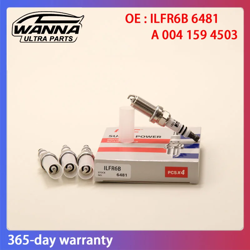 

4pcs OE ILFR6B 6481 A0041594503 Spark Plug Iridium Platinuim For Ford Focus Volvo S60 S80 Subaru Legacy Impreza GD2 GD3 Forester