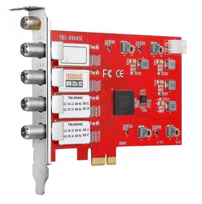 TBS6909-X V2 8-Way DVB-S2X/S2/S PCIe Tuner Card Octa Satellite Receiver Compatible TVheadend