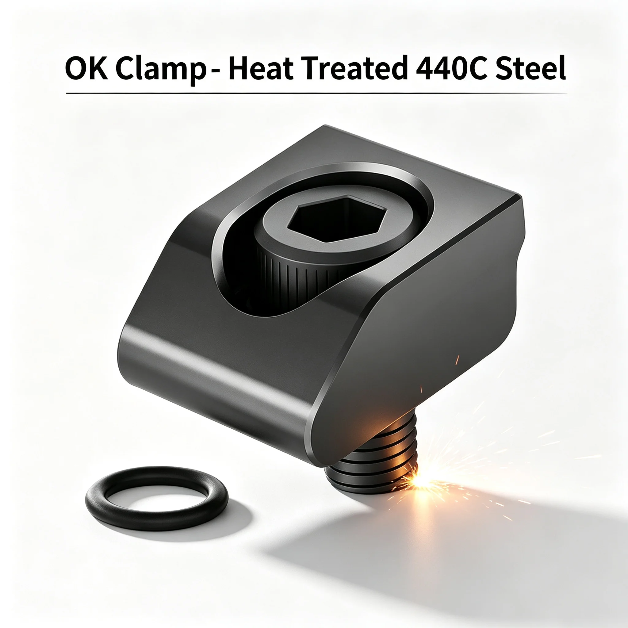 Precision Ok Clamp Cnc Vise 440C Hardened Steel Self-Centering Fixture Lathe Machining Center Tooling