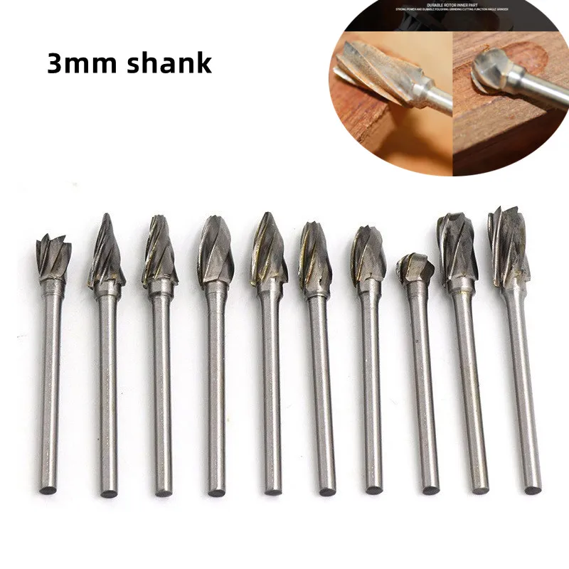 

1Pc 3x6mm Carbide Rotary File Tungsten Steel Milling Cutter Metal Woodworking Milling Polishing Grinding Head Dremel Accessories