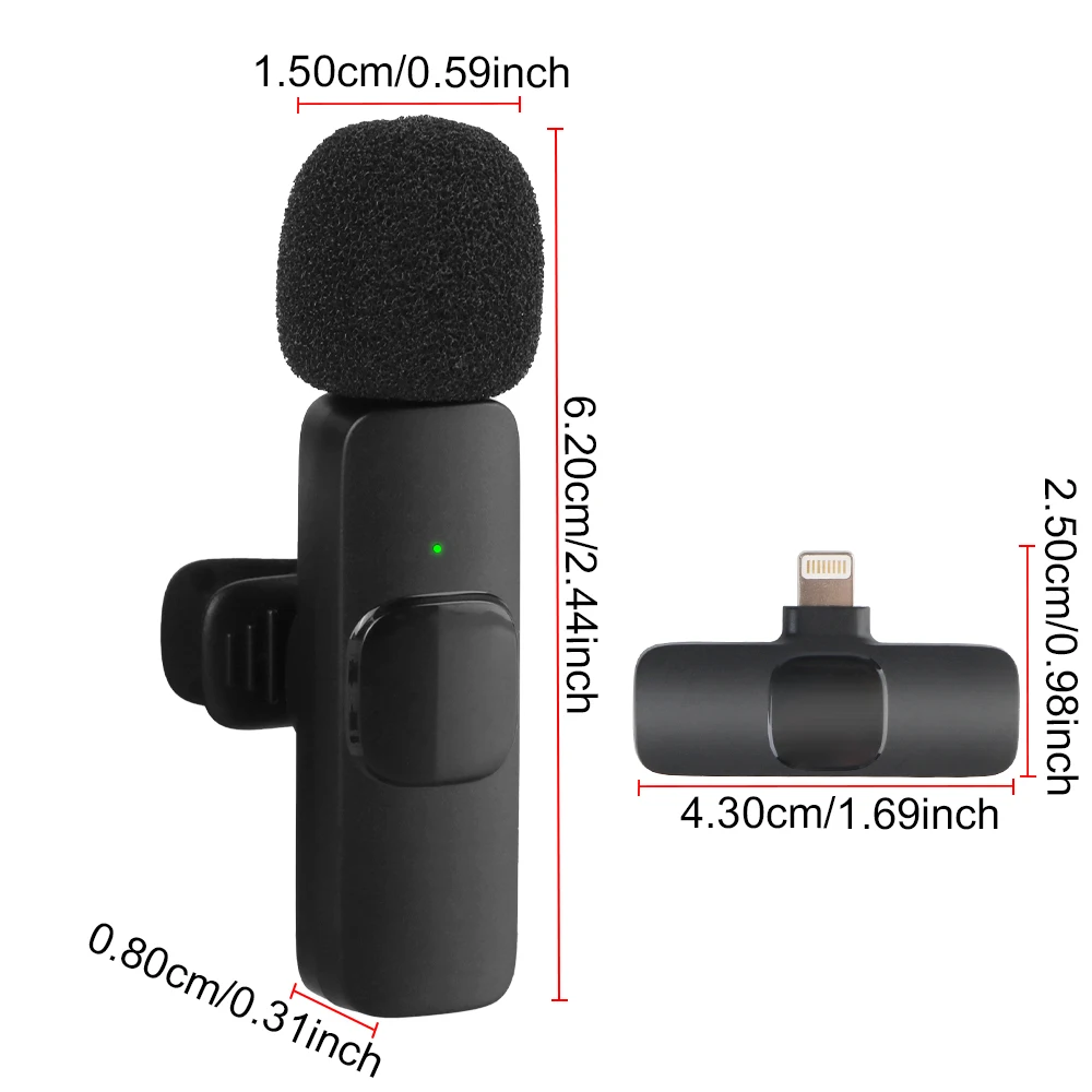 Live Show Broadcast Micro Kit Lapel Lavalier MicroPhone ​K9 Mini Bluetooth Mic For iPhone Android Cell Phone Wireless Microphone